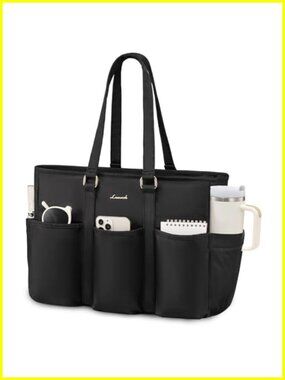 LOVEVOOK Laptop Tote Bag Women Work Teacher Nurse with Large Cup Holder Multi